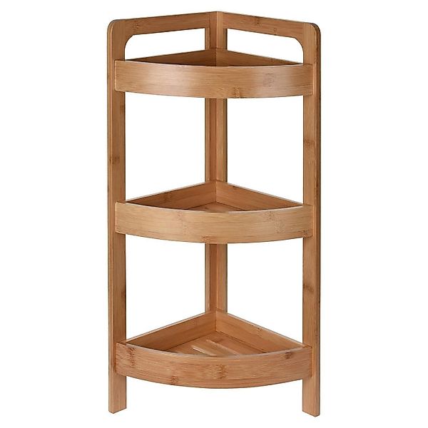 Koopman Eckregal GLADIS, 3 Fächer, Braun, günstig online kaufen