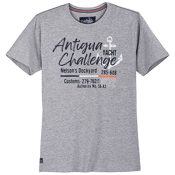 redfield Rundhalsshirt Redfield XXL T-Shirt grau günstig online kaufen