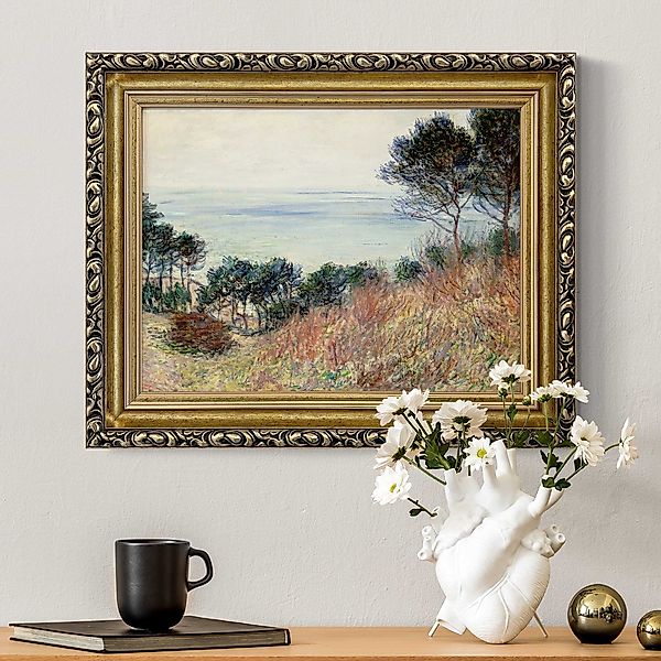 Gerahmtes Leinwandbild Claude Monet - Küste Varengeville günstig online kaufen