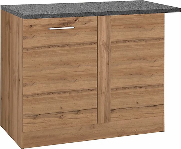 KOCHSTATION Eckunterschrank "KS-Colmar" 110 cm, mit Metallgriff günstig online kaufen