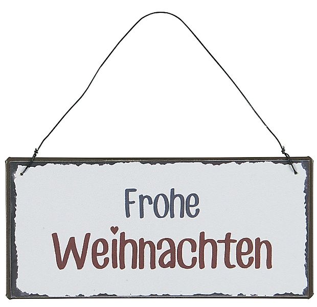 Ib Laursen Metallschild Wandschild Metallschild Schild Weihnachten Frohe We günstig online kaufen