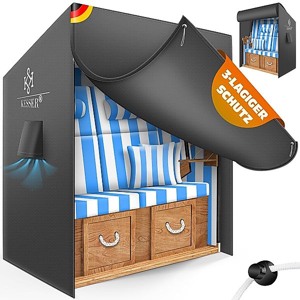 KESSER Strandkorb-Schutzhülle Premium Abdeckung 600D Oxford günstig online kaufen
