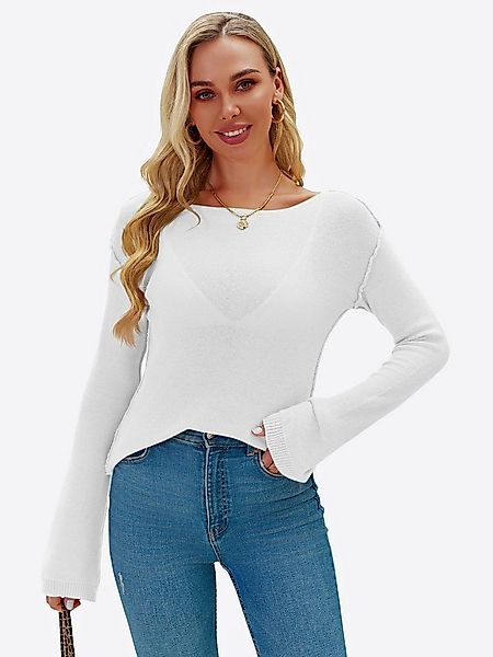 Imily Bela T-Shirt Damen Langärmliges mit Strickoberteil (Packung, 1-tlg., günstig online kaufen