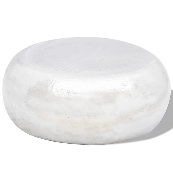 vidaXL Couchtisch aus gehämmertem Aluminium Silbern 242322 günstig online kaufen