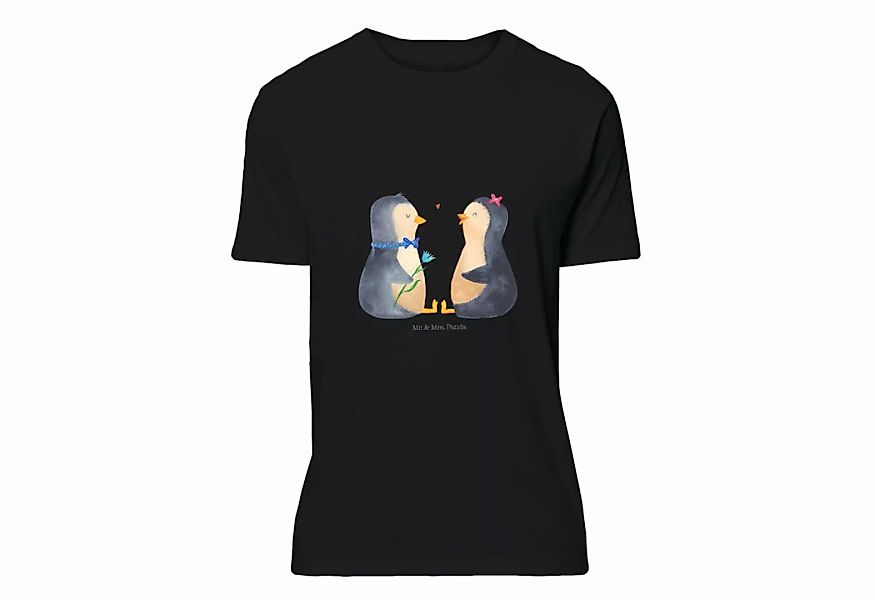 Mr. & Mrs. Panda T-Shirt Pinguin Pärchen - Schwarz - Geschenk, Party, Sprüc günstig online kaufen