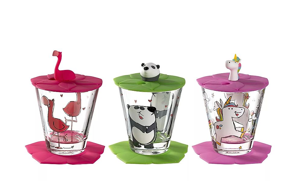 LEONARDO Kinder Trink - Set 9-tlg. Flamingo /Einhorn / Panda  Bambini ¦ Gla günstig online kaufen