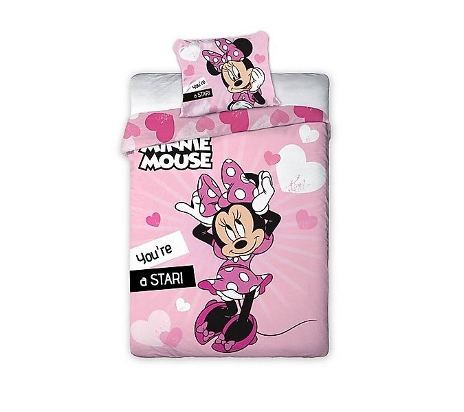 Disney Minnie Mouse Bettwäsche Disney Minnie Maus Mädchen Bettwäsche Set, M günstig online kaufen