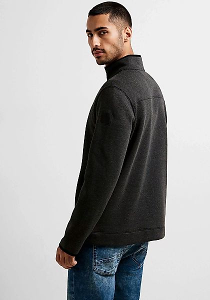 STREET ONE MEN Sweatshirt, mit Logobadge auf dem Arm günstig online kaufen