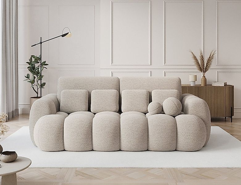 MOEBLO Schlafsofa Elvento, Sitzer Sofa mit Schlaffunktion & Komfortpolsteru günstig online kaufen