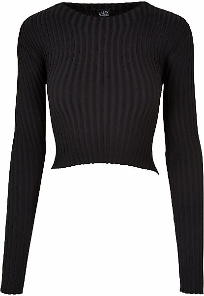 URBAN CLASSICS Rundhalspullover "Urban Classics Damen Ladies Short Rib Knit günstig online kaufen
