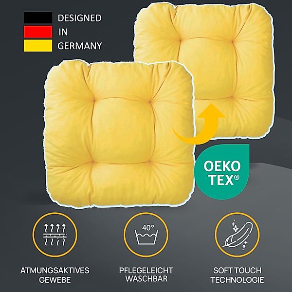 LILENO HOME Stuhlkissen Sitzkissen für Gartenstuhl, günstig online kaufen