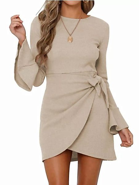 ZWY Strickkleid Strickkleid Damen, Elegant Pulloverkleid Winterkleider Stri günstig online kaufen