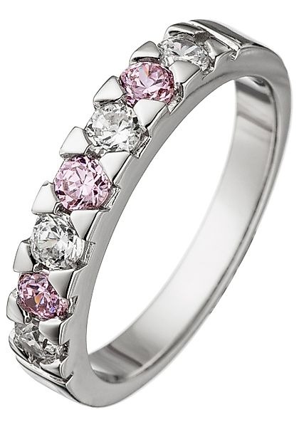JOBO Silberring, 925 Silber mit rosa günstig online kaufen