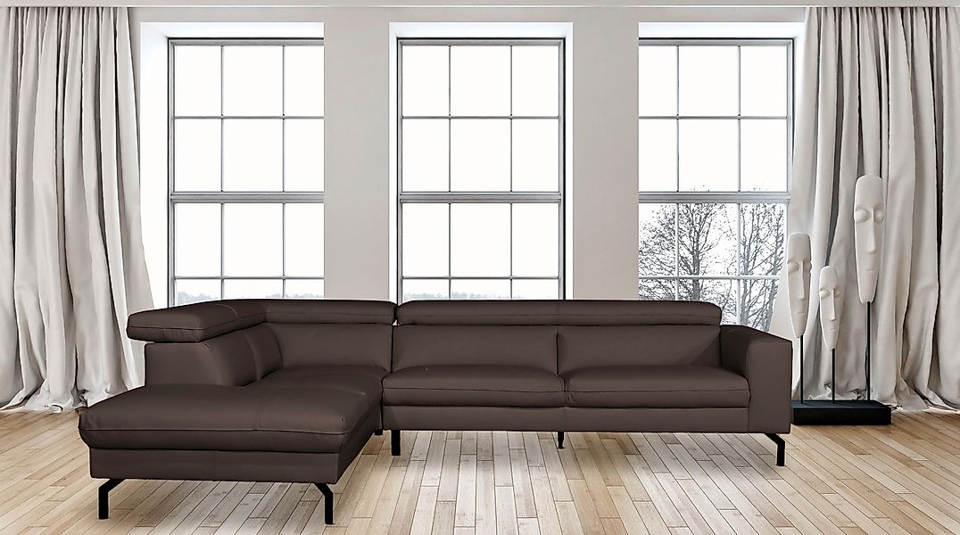 Home affaire Ecksofa »Olanta, modern und bequem, Breite 305cm, Fuß 16cm hoc günstig online kaufen