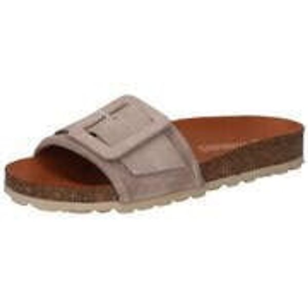 Verbenas Reiko Velour Pantolette Damen beige günstig online kaufen