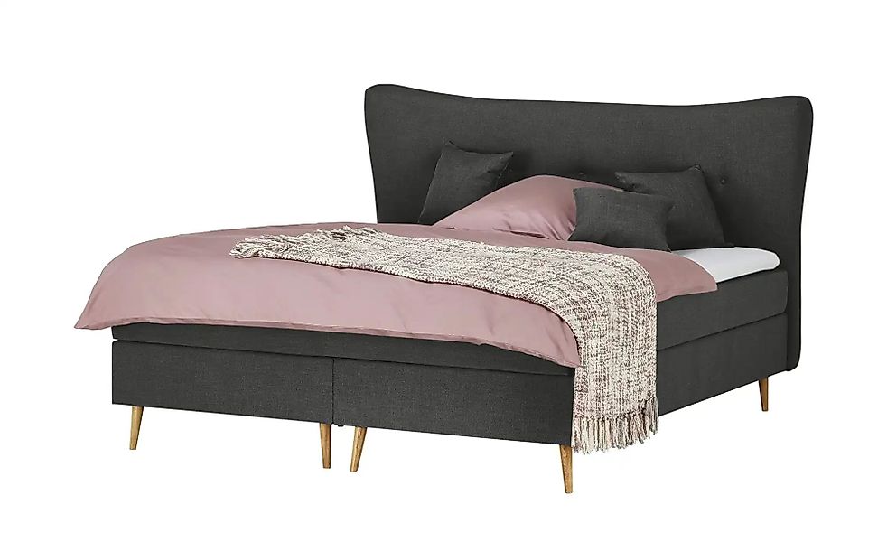 Boxspringbett  Ferill ¦ grau ¦ Maße (cm): B: 157 H: 122 Betten > Einzelbett günstig online kaufen