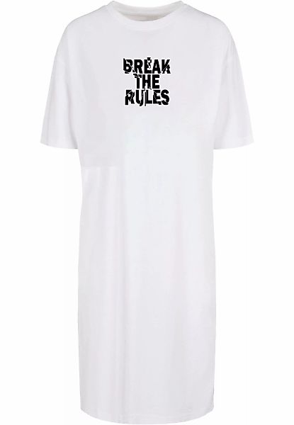 Merchcode Shirtkleid "Merchcode Damen Ladies Break The Rules 2 Oversized Sl günstig online kaufen
