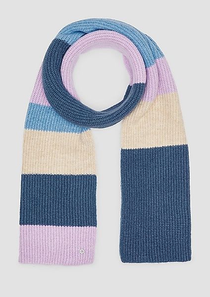 s.Oliver Schal Tuch, Gestreifter Strickschal günstig online kaufen