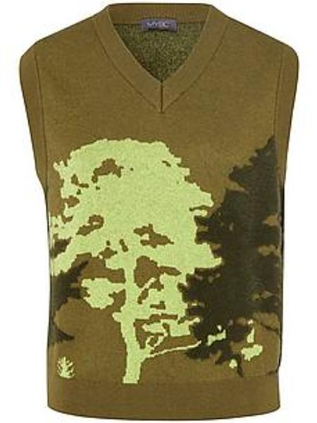 Pullunder V-Ausschnitt MYBC grün günstig online kaufen