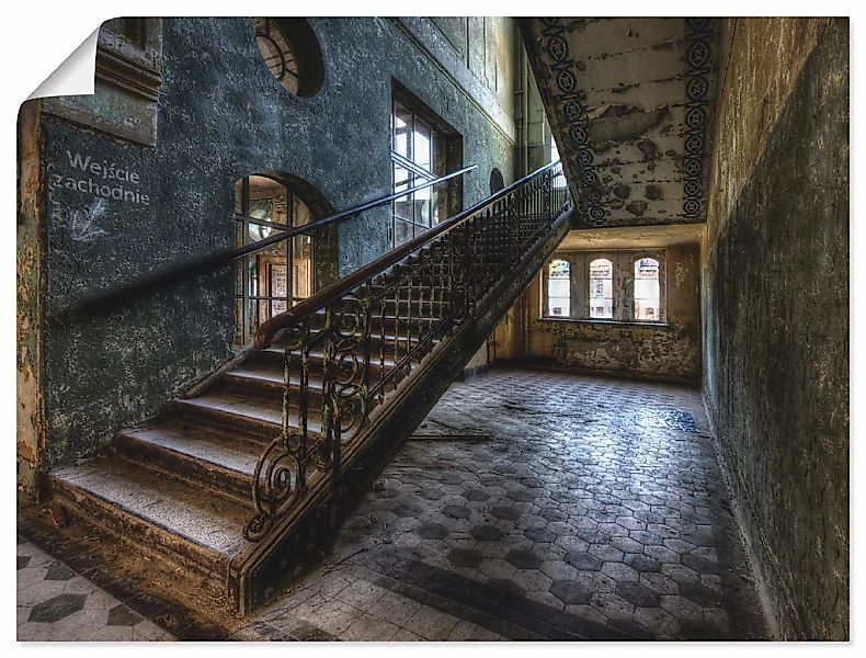 Artland Wandbild "Lost Place - Treppen" Architektonische Elemente 1 Stk. tl günstig online kaufen
