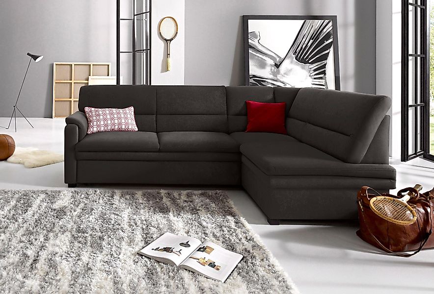 sit&more Ecksofa Pisa L-Form, mit Federkern, günstig online kaufen