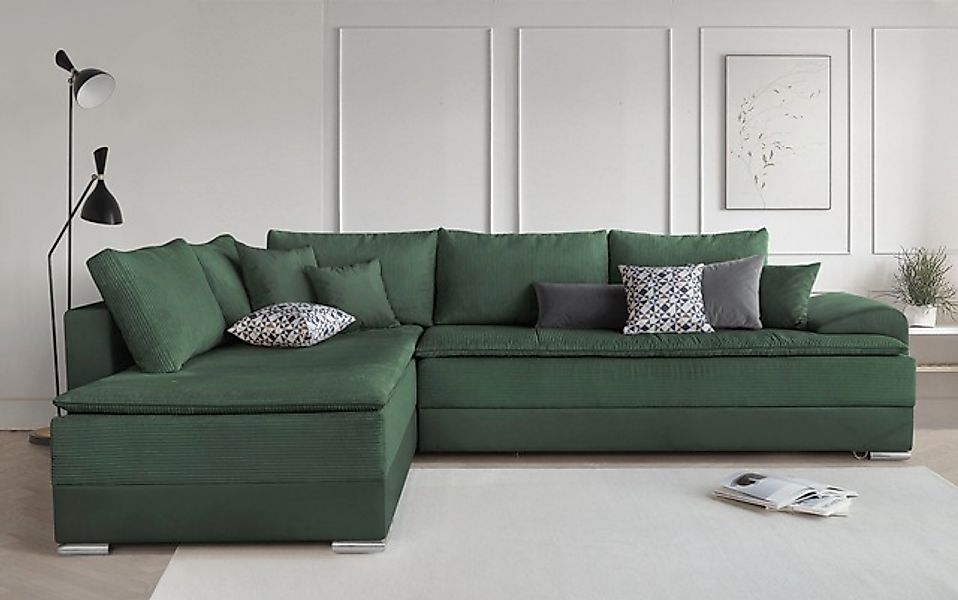 INOSIGN Ecksofa »Boxspringbett Night & Day L-Form mit Dauer-Schlaffunktion günstig online kaufen