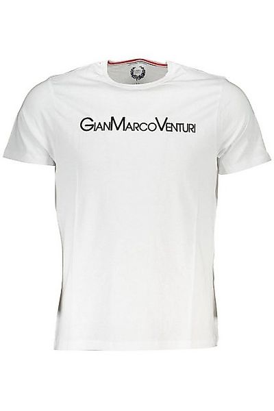 GIAN MARCO VENTURI T-Shirt Weißes Herren-T-Shirt mit Stickerei & günstig online kaufen
