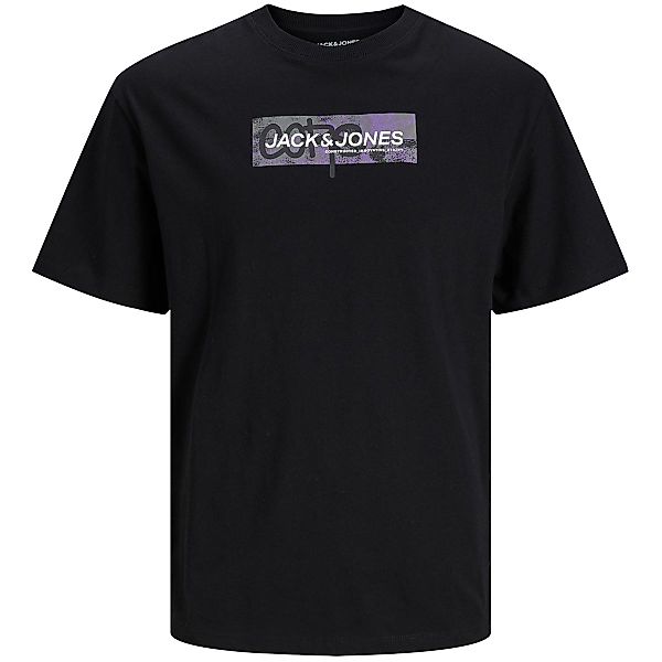 Jack&Jones T-Shirt mit Label-Print Farbe schwarz Größe: 3XL günstig online kaufen