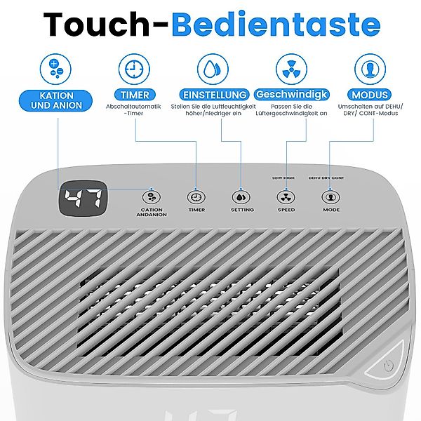 WILGOON Luftentfeuchter Elektrischer Luftentfeuchter mit WLAN günstig online kaufen