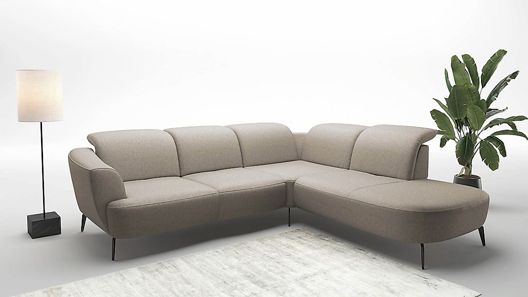 sit&more Ecksofa "Zoe", ink.Sitztiefenverstellung, wahlweise mit Kopfteilve günstig online kaufen