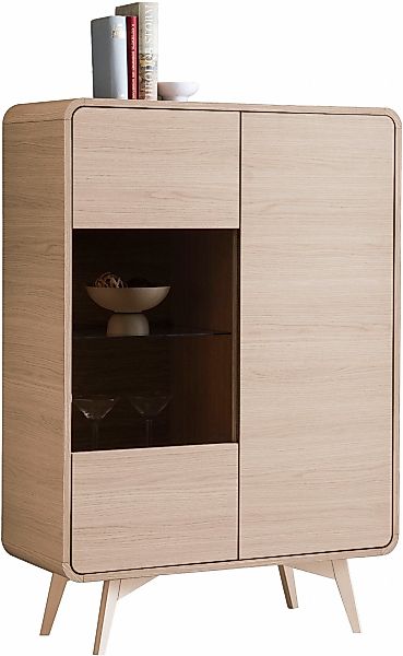 Home affaire Vitrine "Torsby, moderne Glasvitrine, Stauraumelement, Schrank günstig online kaufen