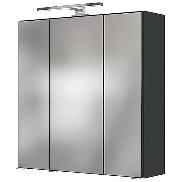 Held Möbel 3D-Spiegelschrank Verona 60 cm Graphitgrau günstig online kaufen