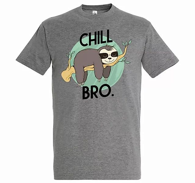Youth Designz T-Shirt Chill Bro Herren Shirt mit trendigem Faultier Frontpr günstig online kaufen