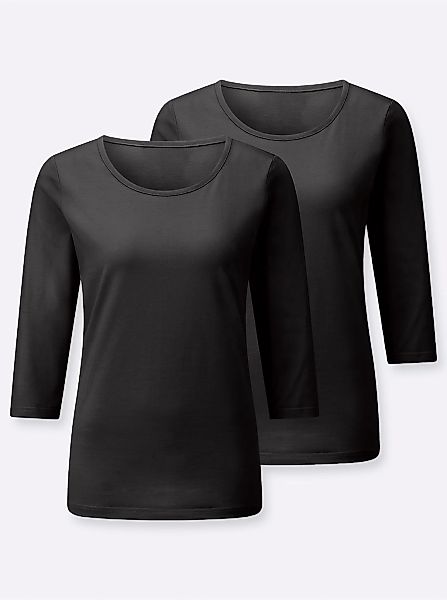 Casual Looks 3/4-Arm-Shirt "2er-Pack Shirts" 2 tlg. günstig online kaufen