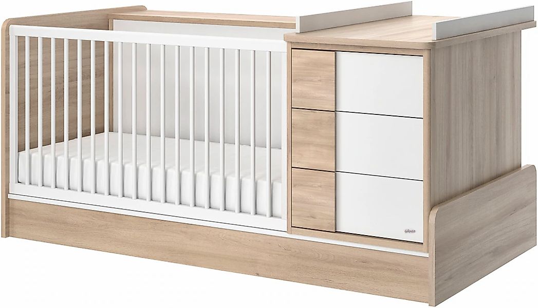 Galipette Bettanlage "Sasha" 5 Stk. tlg. bestehend aus Bett, Regal, Kommode günstig online kaufen