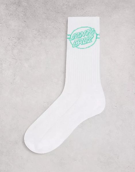 Santa Cruz – Opus Dot – Socken in Weiß mit Streifen günstig online kaufen