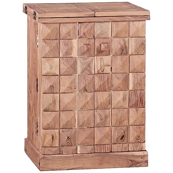 FINEBUY Barschrank SuVa3510_1 (Hausbar Akazie Massivholz günstig online kaufen