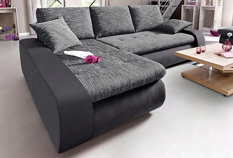 TRENDMANUFAKTUR Ecksofa "Indie, modern und bequem, Materialmix, OTTOs Choic günstig online kaufen
