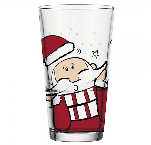 LEONARDO Geschirr Leonardo Trinkglas Becher Weihnachtsmann (330ml) günstig online kaufen