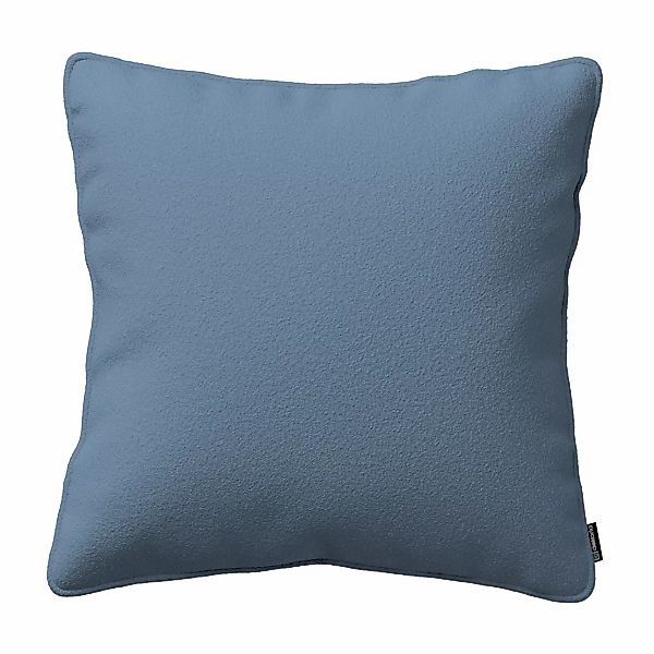 Kissenhülle Gabi mit Paspel, blau, 60 x 60 cm, Bouclé (702-86) günstig online kaufen