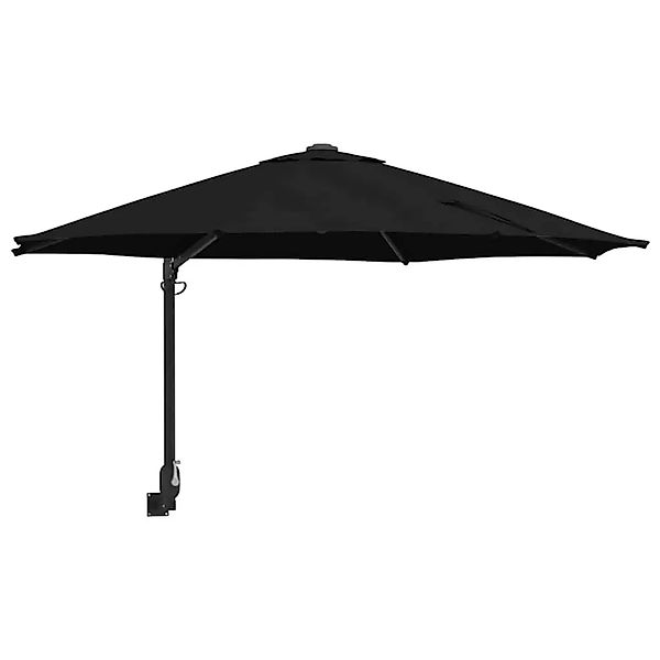 vidaXL Gartenparasol Schwarz und Schwarz 248 x 248 x 148 cm 42003233 günstig online kaufen