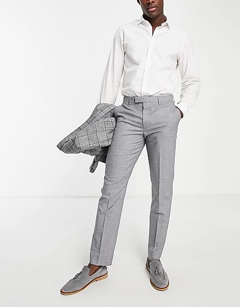Harry Brown – Schlichte Anzughose mit schmalem Schnitt-Grau günstig online kaufen