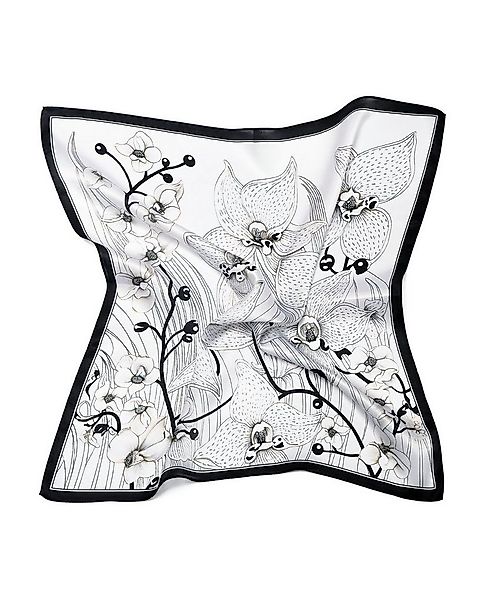 MayTree Seidentuch quadratisch,Orchideen 53x53 cm, Nickituch, Bandana-Schal günstig online kaufen