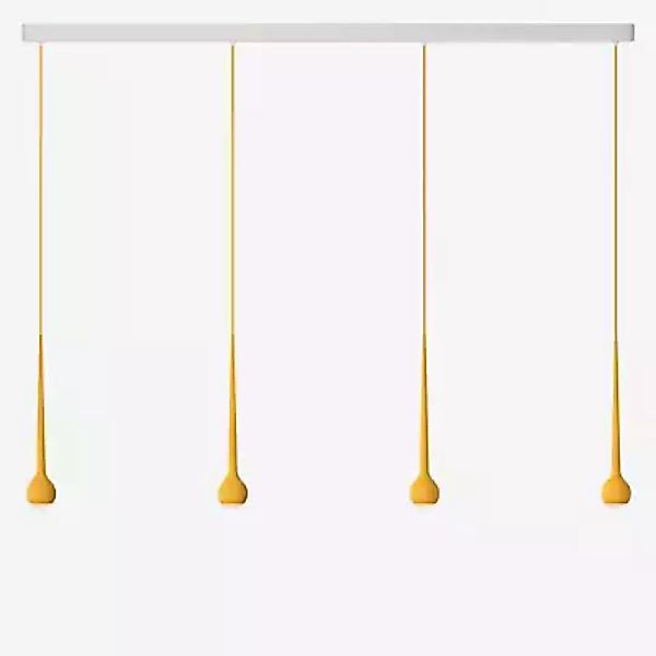 Grau Falling Sun Trace Pendelleuchte LED 4-flammig, orange - 200 cm günstig online kaufen