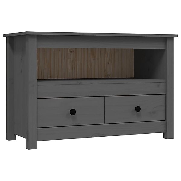 Vidaxl Tv-schrank Grau 79x35x52 Cm Massivholz Kiefer günstig online kaufen