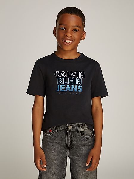 Calvin Klein Jeans Rundhalsshirt GRADIENT FLOCK günstig online kaufen