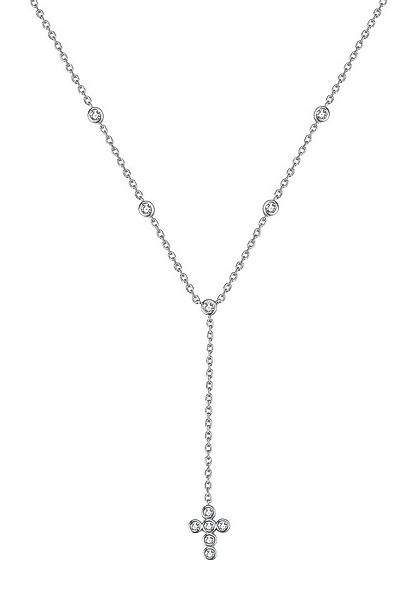 Hey Happiness Kreuzkette Lariat mit Anhänger, Elegante Y Kette aus 925 Silb günstig online kaufen