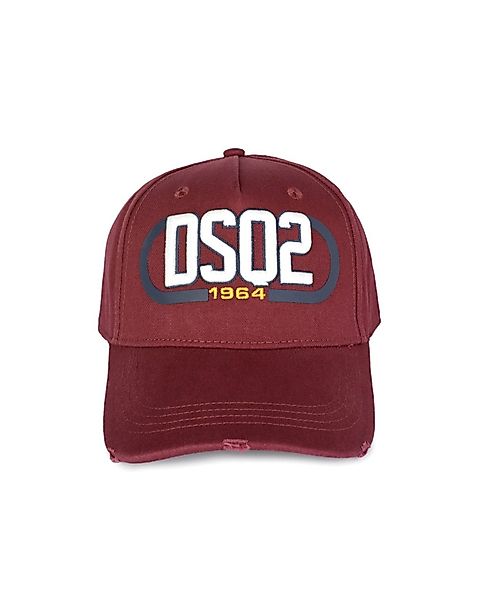 Dsquared2 Baseball Cap Logo Mütze Bordeaux günstig online kaufen