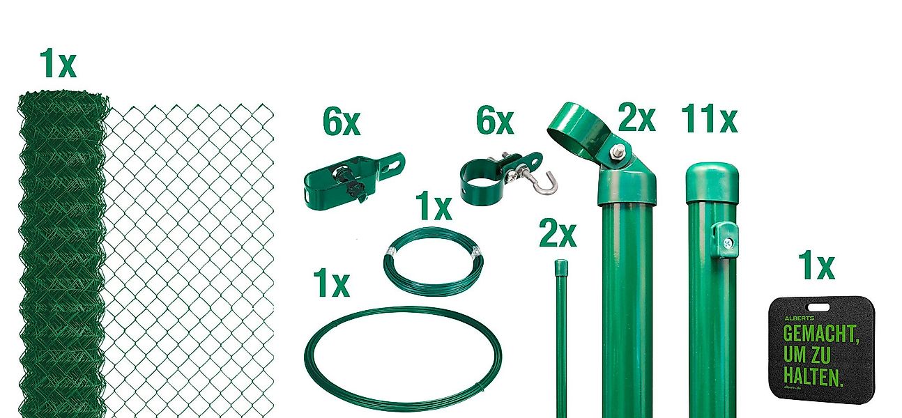 Alberts Maschendrahtzaun, (Set), Höhe: 80 - günstig online kaufen
