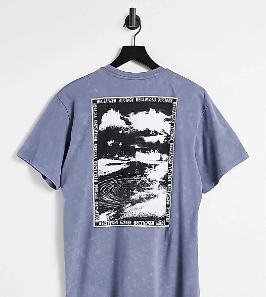 Reclaimed Vintage – Inspired – T-Shirt mit Logo und Grafikdruck auf der Rüc günstig online kaufen
